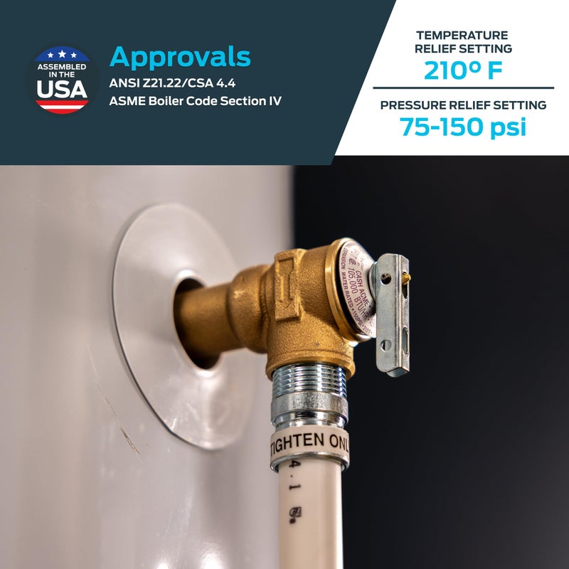 Cash Acme 3/4 Inch FVMX-5C Male Inlet Relief Valve, Bronze Plumbing Fitting, 16934-0150 - Image 3